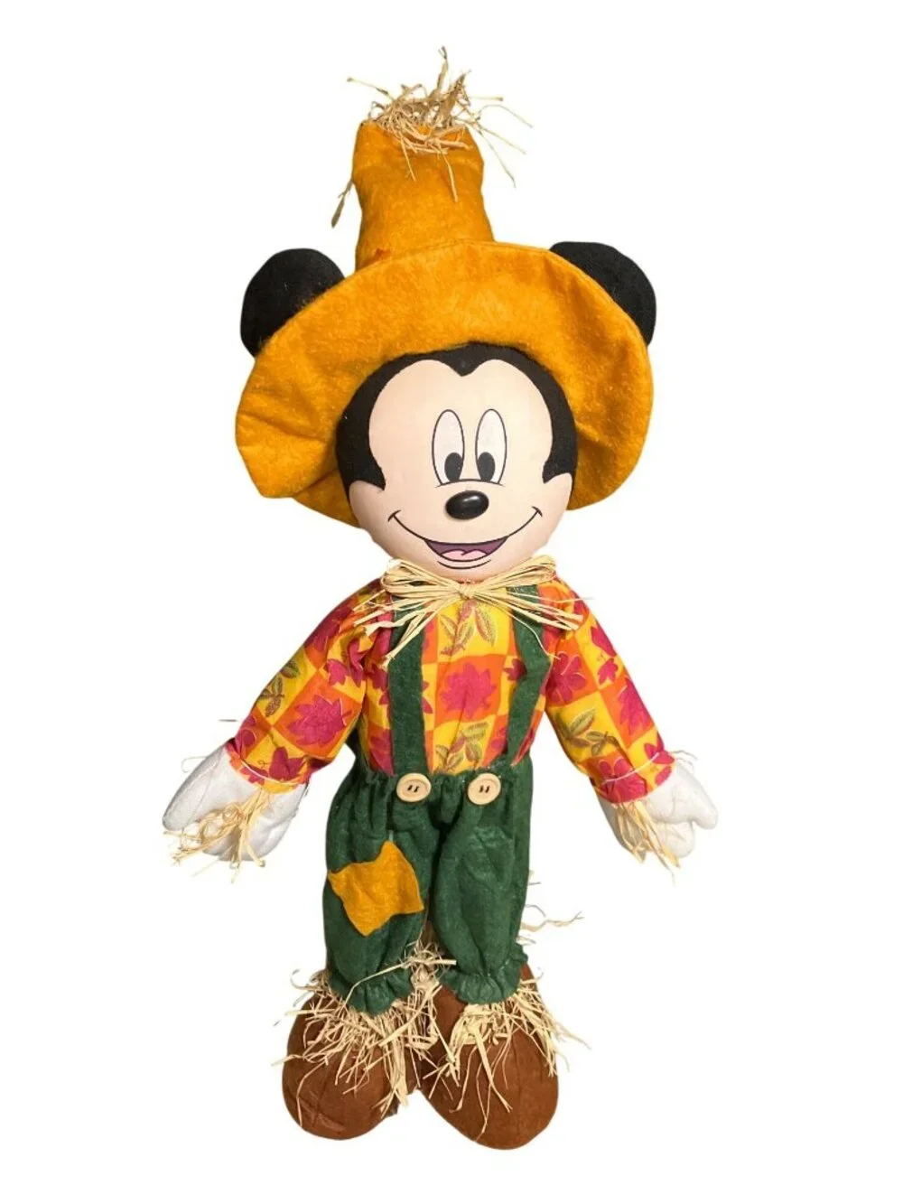 Mickey Mouse Scarecrow Fall Harvest Plush Decoration 18